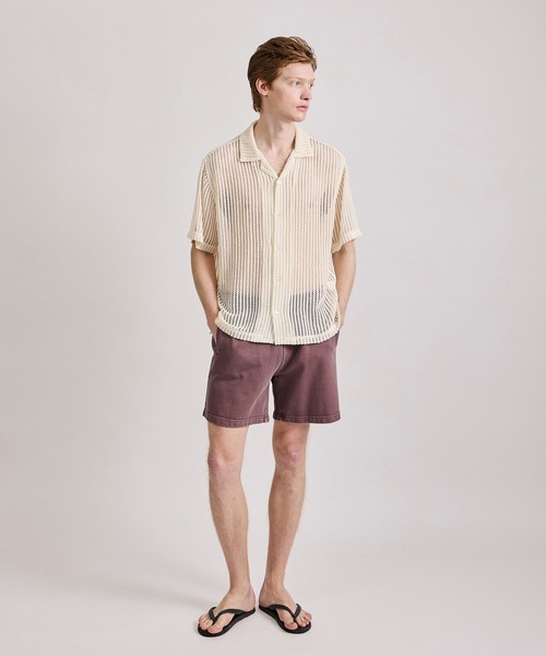 Saturdays NYC（サタデーズ ニューヨークシティ ）の「Austin Pigment Dye Sweat Shorts（その他パンツ・メンズ・ライトグレー/ワイン/ブラック・L/M/S/XL/X-SMALL）」の18枚目の写真