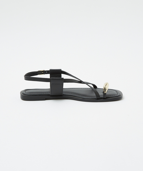 Au BANNISTER（オゥバニスター）の「【販売店舗限定】ニュアンスリング ストラップサンダル（サンダル・レディース・ブラック/オフホワイト/ブラウン・35/36/37/38/39）」の12枚目の写真