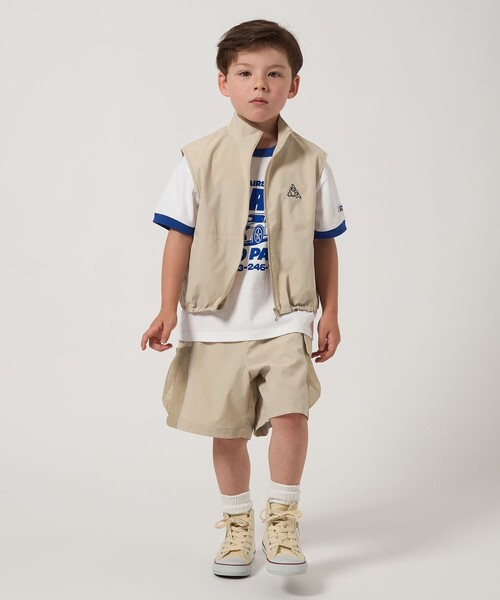 green label relaxing(グリーンレーベルリラクシング)の「ジップベスト / キッズ 110cm-130cm - UVカット -(ベスト・キッズ・ダークグレー/ナチュラル・120cm/130cm/110cm)」の5枚目の写真