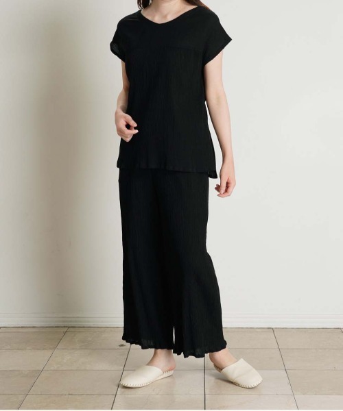 KID BLUE（キッドブルー）の「キッドブルー -２５サマークレープ -半袖トップス -KRBN373 -kidblue（Tシャツ/カットソー・レディース・レッド/ブラック・M）」の3枚目の写真