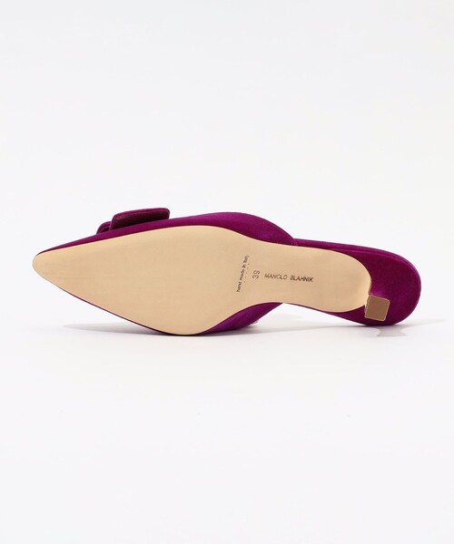 セール】MANOLO BLAHNIK MAYSALE VELVET（サンダル）｜Manolo