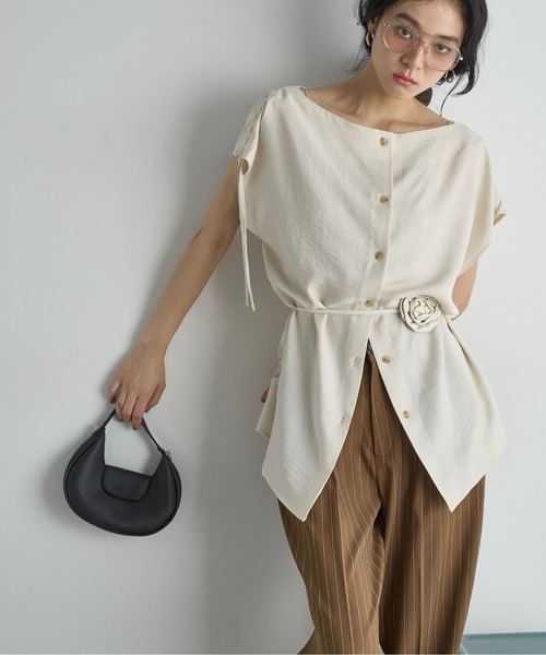 THE YOn(ザヨン)の「ポーチセットハーフムーンショルダーバッグ(ショルダーバッグ・レディース・イエロー/ブラック/グリーン・FREE)」の12枚目の写真