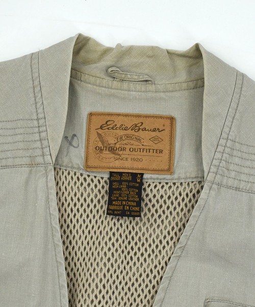 LABORATORY R(ラボラトリーアール)の「【ヴィンテージ古着】90's Eddie Bauer アウトドア ベスト(ベスト・メンズ・カーキ・MEDIUM)」の7枚目の写真