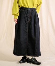 Brocante（ブロカント）の「[Brocante / ブロカント] 12ozリングデニム アンプリッセスカート（デニムスカート・レディース）」