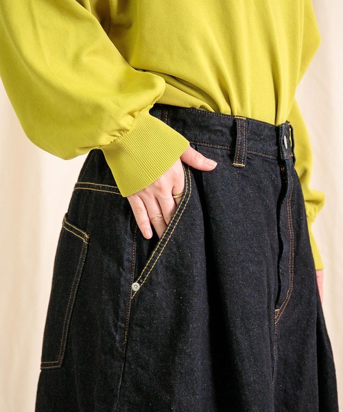 Brocante（ブロカント）の「[Brocante / ブロカント] 12ozリングデニム アンプリッセスカート（デニムスカート・レディース・ワンウォッシュ・2）」の10枚目の写真