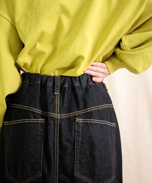 Brocante（ブロカント）の「[Brocante / ブロカント] 12ozリングデニム アンプリッセスカート（デニムスカート・レディース・ワンウォッシュ・2）」の11枚目の写真