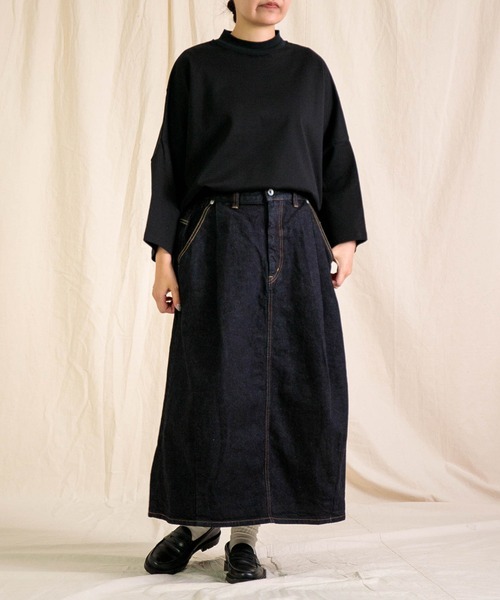 Brocante（ブロカント）の「[Brocante / ブロカント] 12ozリングデニム アンプリッセスカート（デニムスカート・レディース・ワンウォッシュ・2）」の22枚目の写真
