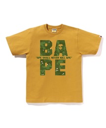 エイプ Tシャツ ホワイト×イエロー A Bathing Ape x Marvel Ape Head T-Shirt 'White Hulk' 1F23110922