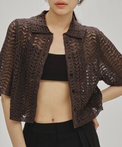 TODAYFUL トゥデイフル レースニットシャツ シャツ・ブラウス TODAYFUL/トゥデイフル] レース ニットシャツ（シャツ/ブラウス