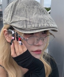Never mind the XU / Chikashitsu+(lo[}Ch U GbNX[ / `JVcvX)́ynmtc +zheart cubic eyeglasses(Kl)