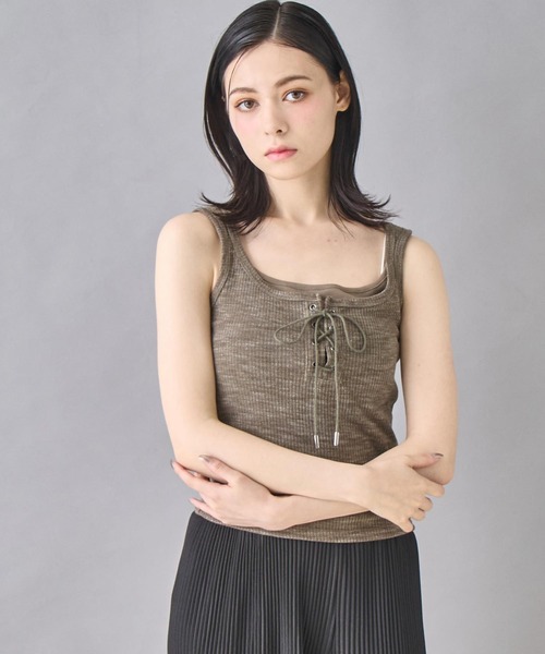 トップス Anna セール】レースアップ タンクトップ（タンクトップ）｜ANAP