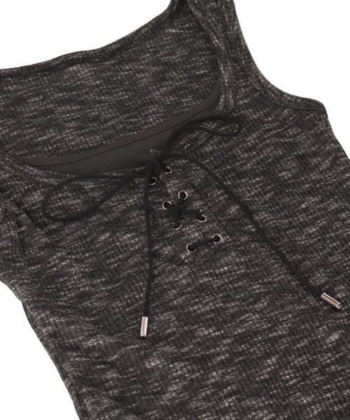 ANAP（アナップ）の「レースアップ タンクトップ（タンクトップ・レディース・ベージュ/グレー/ホワイト・FREE）」の9枚目の写真