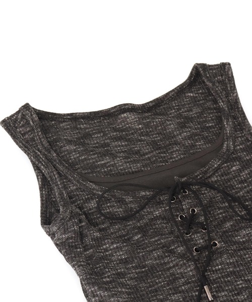 ANAP（アナップ）の「レースアップ タンクトップ（タンクトップ・レディース・ベージュ/グレー/ホワイト・FREE）」の8枚目の写真