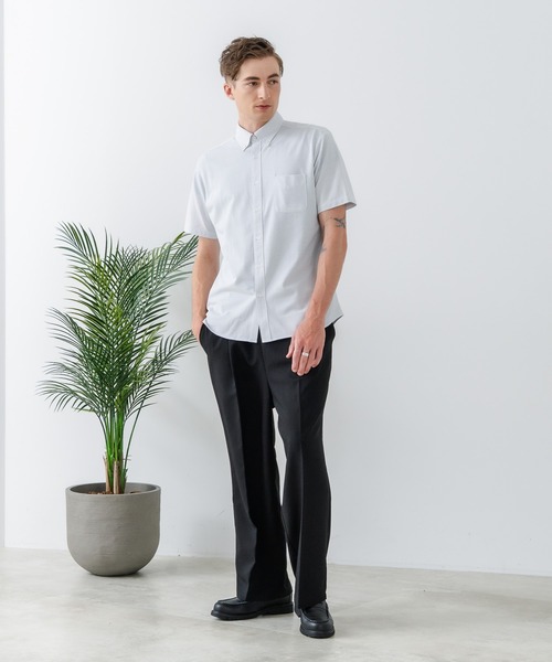 LB/S (エルビーエス)の「【Blue Standard:ブルースタンダード】吸水速乾 イージーケア ピンポイント消臭 アルティマニットシャツ(シャツ/ブラウス・メンズ・ホワイト/ネイビー/グレー/インディゴブルー/ダークネイビー・MEDIUM/LARGE/X-LARGE)」の6枚目の写真