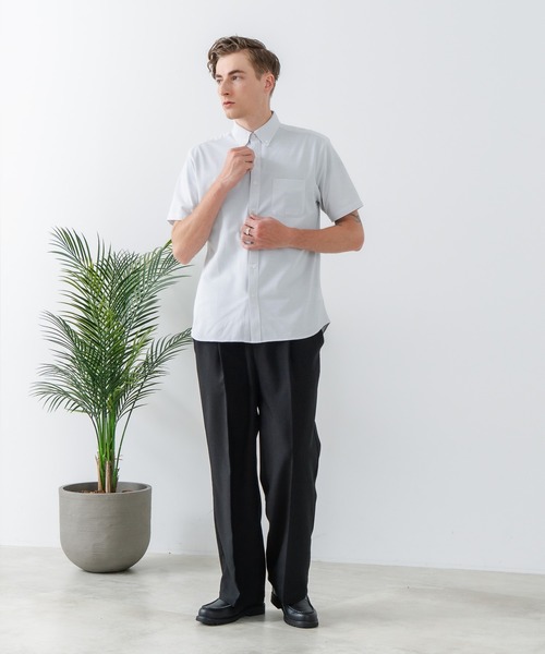 LB/S (エルビーエス)の「【Blue Standard:ブルースタンダード】吸水速乾 イージーケア ピンポイント消臭 アルティマニットシャツ(シャツ/ブラウス・メンズ・ホワイト/ネイビー/グレー/インディゴブルー/ダークネイビー・MEDIUM/LARGE/X-LARGE)」の7枚目の写真