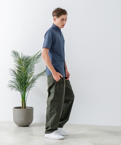 LB/S (エルビーエス)の「【Blue Standard:ブルースタンダード】吸水速乾 イージーケア ピンポイント消臭 アルティマニットシャツ(シャツ/ブラウス・メンズ・ホワイト/ネイビー/グレー/インディゴブルー/ダークネイビー・MEDIUM/LARGE/X-LARGE)」の15枚目の写真