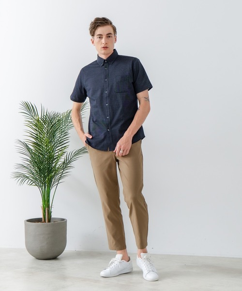 LB/S (エルビーエス)の「【Blue Standard:ブルースタンダード】吸水速乾 イージーケア ピンポイント消臭 アルティマニットシャツ(シャツ/ブラウス・メンズ・ホワイト/ネイビー/グレー/インディゴブルー/ダークネイビー・MEDIUM/LARGE/X-LARGE)」の22枚目の写真