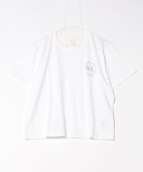 ☆MICHAEL KORS☆ラインストーン MK CHARM Tシャツ 公式アウトレット】ラインストーン MK CHARM Tシャツ - トップス