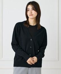 INED | ウルトラエクストラファインウール Vネックカーディガン(カーディガン/ボレロ)