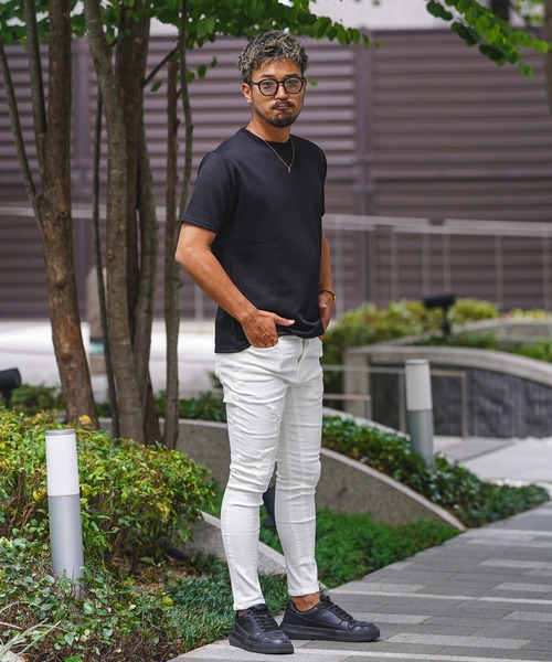 adamsJUGGLER(アダムスジャグラー)の「K.ホワイトダメージパンツ(その他パンツ・メンズ・ホワイト・S/M/L/XL/XXL)」の4枚目の写真