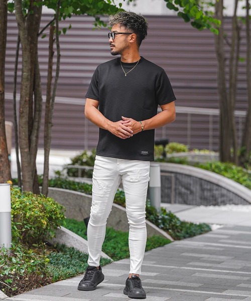 adamsJUGGLER(アダムスジャグラー)の「K.ホワイトダメージパンツ(その他パンツ・メンズ・ホワイト・S/M/L/XL/XXL)」の5枚目の写真