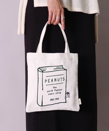 BAYBLO（ベイブロ）の「(ACT)【PEANUTS】スヌーピー 刺繍 キャンバス ミニ トートバッグ（トートバッグ）」
