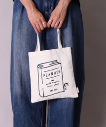 BAYBLO（ベイブロ）の「(ACT)【PEANUTS】スヌーピー 刺繍 キャンバス ミニ トートバッグ（トートバッグ）」