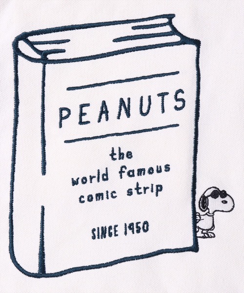 PEANUTS（ピーナッツ）の「(ACT)【PEANUTS】スヌーピー 刺繍 キャンバス ミニ トートバッグ（トートバッグ・レディース・アイボリー系1/アイボリー系2/アイボリー系3・ONE SIZE）」の16枚目の写真