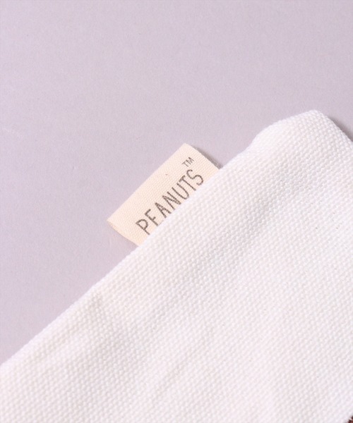 PEANUTS（ピーナッツ）の「(ACT)【PEANUTS】スヌーピー 刺繍 キャンバス ミニ トートバッグ（トートバッグ・レディース・アイボリー系1/アイボリー系2/アイボリー系3・ONE SIZE）」の19枚目の写真