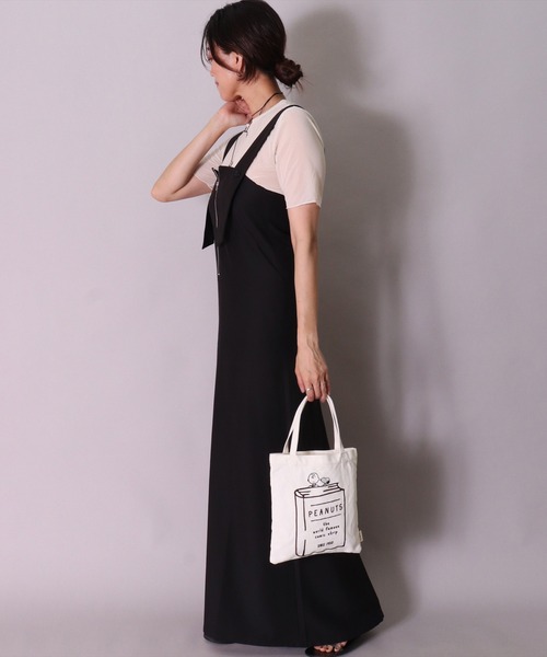 PEANUTS（ピーナッツ）の「(ACT)【PEANUTS】スヌーピー 刺繍 キャンバス ミニ トートバッグ（トートバッグ・レディース・アイボリー系1/アイボリー系2/アイボリー系3・ONE SIZE）」の4枚目の写真