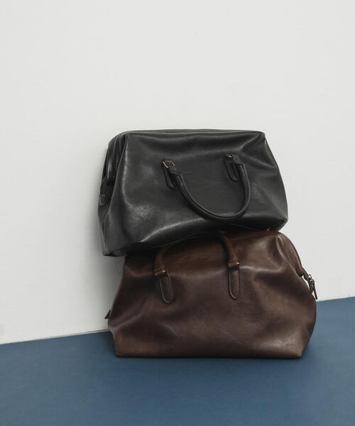 KBF（ケイビーエフ）の「ガマグチボストンBAG（ボストンバッグ・レディース・ダークブラウン/ブラック・ONE）」の10枚目の写真