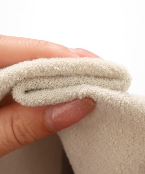 KRIFF MAYER Lady's Collection（クリフメイヤーレディースコレクション）の「【軽い･暖かい･柔らかい】ブークレドルマンクルー（スウェット・レディース・レッド/ブラウン/サンドベージュ/ブラック/カラフル・LARGE/MEDIUM）」の13枚目の写真