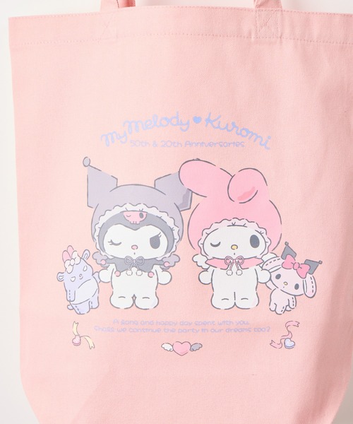 sanrio(サンリオ)の「【 sanrio / サンリオ 】マイメロディ&クロミ 50th&20th Anniversary トートバック WNI(トートバッグ・レディース・ピンク/ブラック・FREE)」の6枚目の写真