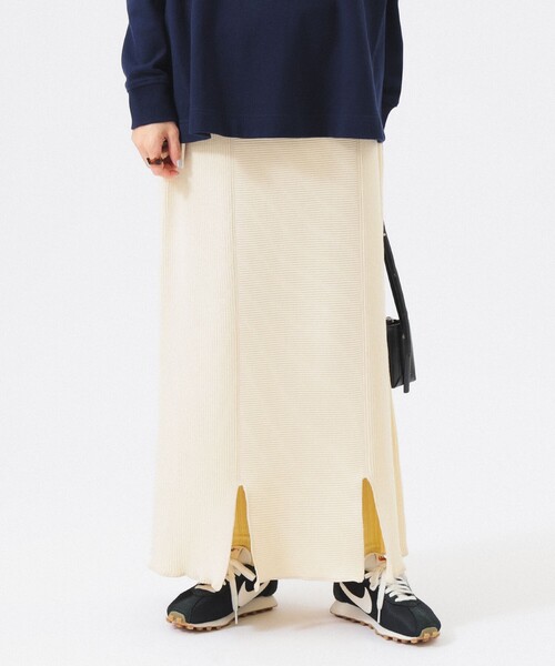 BEAMS BOY（ビームスボーイ）の「【1/15再値下げ】ミリタリー ニット スカート（スカート・レディース・ダークブラウン/ネイビー/ホワイト系その他7・ONE SIZE）」の6枚目の写真