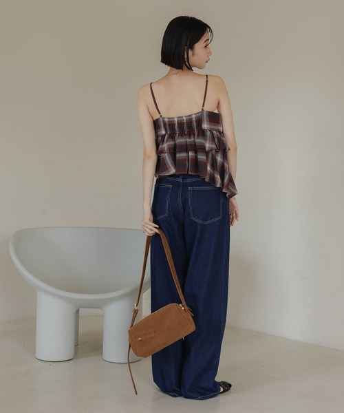 LOWRYS FARM(ローリーズファーム)の「ダブルジップショルダーBAG 578231(ショルダーバッグ・レディース・ブラック/ダークブラウン/ブラウン・FREE)」の9枚目の写真