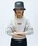MARITHE + FRANCOIS GIRBAUD�i�}���e�t�����\���W���{�[�j�́uW SMALL CLASSIC LOGO CROP SWEATSHIRT�i�X�E�F�b�g�j�v�b�w�U�[�O���[