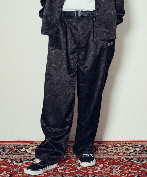 Subciety（サブサエティ）の「Paisley baggy slacks（スラックス・メンズ・ブラック/ネイビー/バーガンディー・SMALL/MEDIUM/LARGE/X-LARGE）」の2枚目の写真