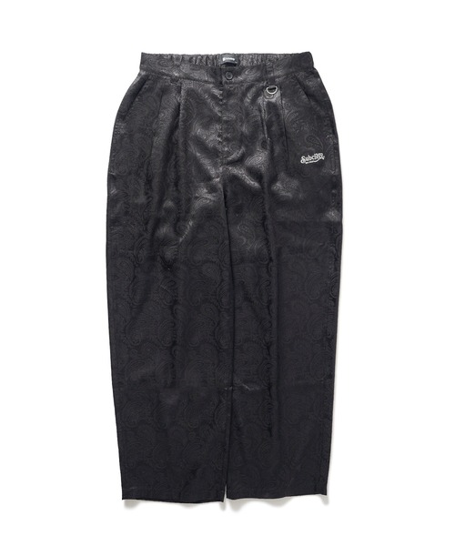 Subciety（サブサエティ）の「Paisley baggy slacks（スラックス・メンズ・ブラック/ネイビー/バーガンディー・SMALL/MEDIUM/LARGE/X-LARGE）」の4枚目の写真