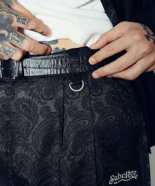 Subciety（サブサエティ）の「Paisley baggy slacks（スラックス・メンズ・ブラック/ネイビー/バーガンディー・SMALL/MEDIUM/LARGE/X-LARGE）」の12枚目の写真