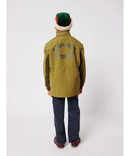 BOBO CHOSES（ボボショーズ）の「Tic Tac Toe raincoat（ナイロンジャケット・キッズ・カーキ・8-9y/4-5YEAR/12-13y/10-11y/6-7YEAR/2-3YEAR）」の10枚目の写真