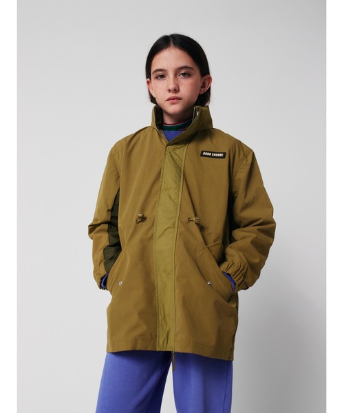 BOBO CHOSES（ボボショーズ）の「Tic Tac Toe raincoat（ナイロンジャケット・キッズ・カーキ・8-9y/4-5YEAR/12-13y/10-11y/6-7YEAR/2-3YEAR）」の11枚目の写真