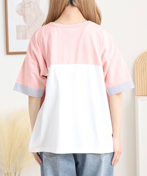 Emago(イマゴ)の「EMAGO 海パラダイス刺繍T(Tシャツ/カットソー・レディース・ピンク/ホワイト/チャコールグレー・FREE)」の15枚目の写真