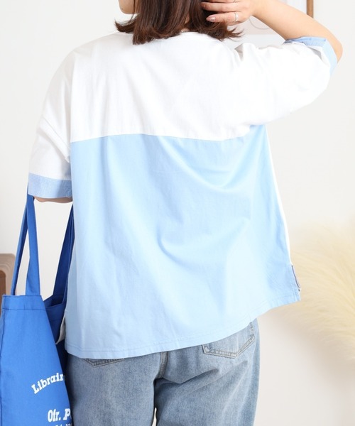 Emago(イマゴ)の「EMAGO 海パラダイス刺繍T(Tシャツ/カットソー・レディース・ピンク/ホワイト/チャコールグレー・FREE)」の21枚目の写真