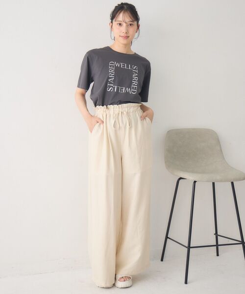RETRO GIRL(レトロガール)の「【接触冷感】ラフワイドPT(その他パンツ・レディース・ナチュラル/ブルー/ブラック・FREE)」の4枚目の写真