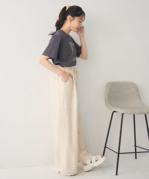 RETRO GIRL(レトロガール)の「【接触冷感】ラフワイドPT(その他パンツ・レディース・ナチュラル/ブルー/ブラック・FREE)」の5枚目の写真