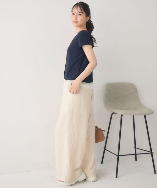 RETRO GIRL(レトロガール)の「【接触冷感】ラフワイドPT(その他パンツ・レディース・ナチュラル/ブルー/ブラック・FREE)」の14枚目の写真