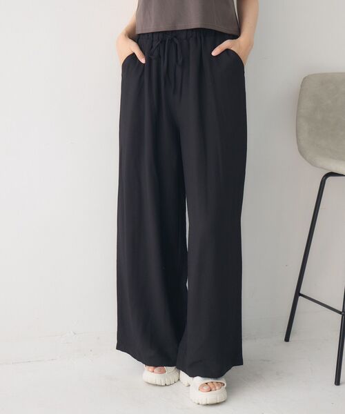 RETRO GIRL(レトロガール)の「【接触冷感】ラフワイドPT(その他パンツ・レディース・ナチュラル/ブルー/ブラック・FREE)」の19枚目の写真