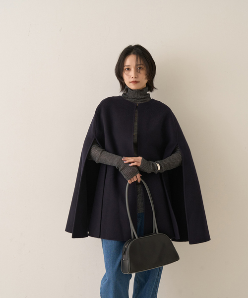 Rouge vif（ルージュヴィフ）の「パイピングロングハンドルボストンバッグ（ボストンバッグ・レディース・ブラック/ブラウン・フリー）」の10枚目の写真