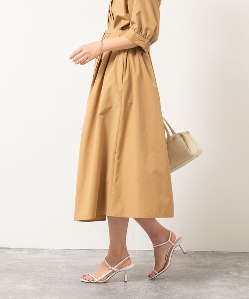 NOLLEY’S（ノーリーズ）の「タックシャツワンピース（シャツワンピース・レディース・ネイビー/キャメル・38）」の8枚目の写真