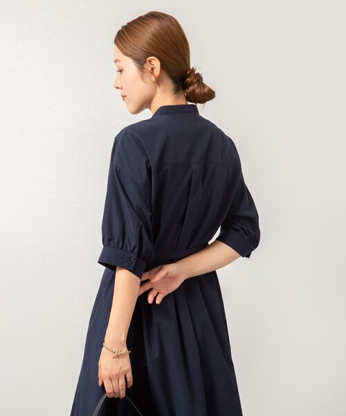 NOLLEY’S（ノーリーズ）の「タックシャツワンピース（シャツワンピース・レディース・ネイビー/キャメル・38）」の15枚目の写真